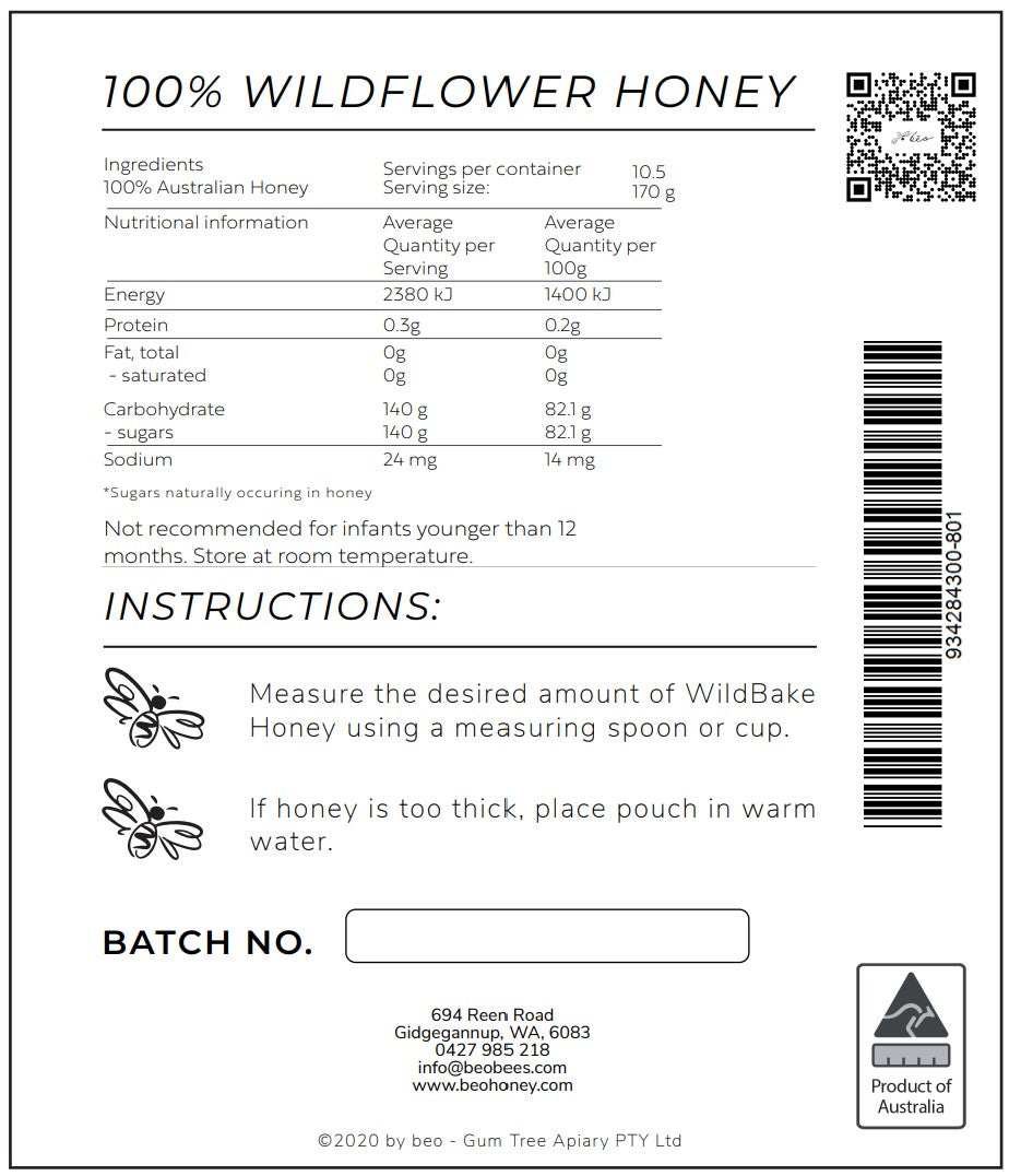 WildBake Honey